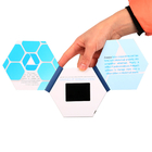 Hexagon 256MB LCD video brochure card , audio video business cards For Marketing ODM