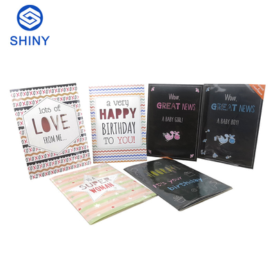 Stampa personale musica in bianco su ordinazione della cartolina d'auguri CMYK
