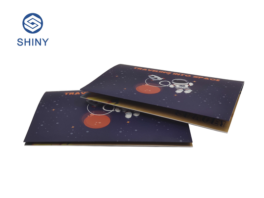 Le cartoline d'auguri registrabili di musical di CMYK 4C con personalizzano il suono
