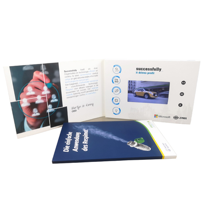 480 x 272 Risoluzione LCD Video Book per la promozione del business e alta memoria per la massima esposizione
