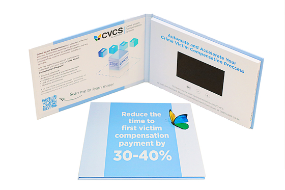 Pubblicità Video Brochure Mailer Format Musica APE LCD Video Cartoline di auguri OEM Certificato ROHS