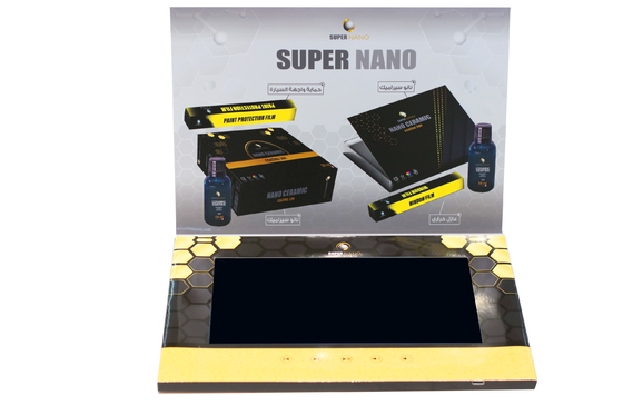 Carte video LCD a copertina rigida da 10 pollici per marchio 148×210mm