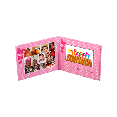 Lettore multimediale LCD da 7 pollici, video brochure, biglietto d'invito per marketing aziendale e pubblicità