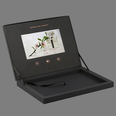 Contenitore di regalo dello schermo LCD di doppio Decker video a 7 pollici per l'imballaggio della memoria 512MB