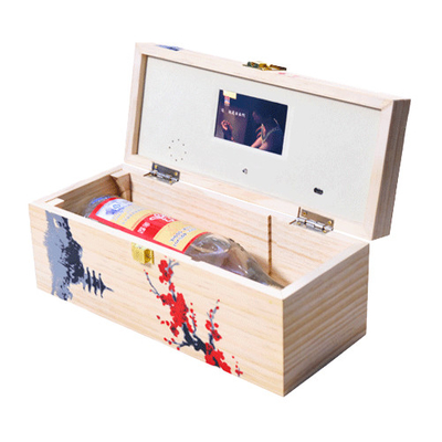 OEM LCD magnetico Autoplay del contenitore di regalo dello schermo con la batteria ricaricabile