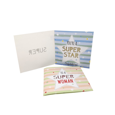 Sano della laminazione lucida cartolina d'auguri 5inch×7inch la dimensione musicale ROHS Certificat