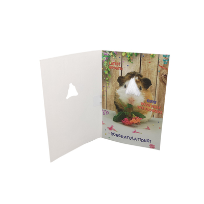 Grazie cartoline d'auguri sane per l'OEM del ODM di carta del materiale dei bordi del PWB di compleanno
