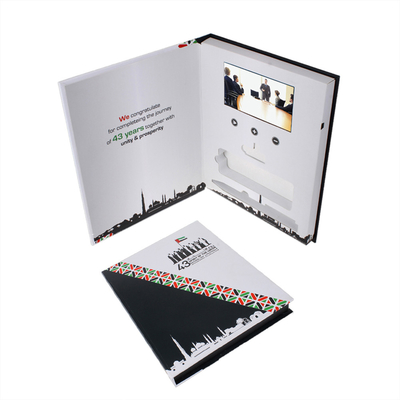 Accogliere video cartella LCD per la memoria di dimensione 256MB dell'invito 148×210mm