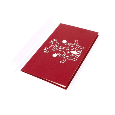 Pop-up Valentine Cards, certificati dell'OEM 3D del FCC di stampa offset della cartolina d'auguri 3D