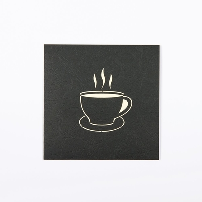 Cartolina d'auguri di pop-up della tazza di caffè 3D con il ODM bianco di dimensione della busta 148×210mm
