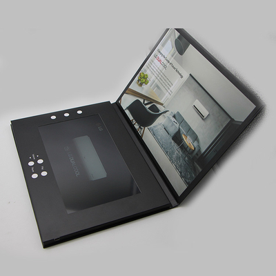 Pubblicità cartolina di Videocard del video della cartella del libretto dell'invito del giocatore di Digital schermo a 7 pollici dell'affissione a cristalli liquidi di video